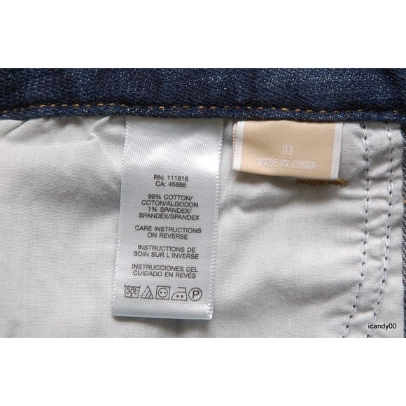 Michael Kors Stretch Cotton Flare Leg Jeans Pants Faded Medium Wash 4 Nwt $129 - Picture 7 of 7